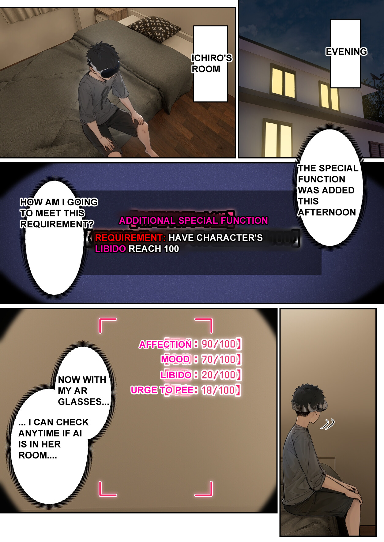 Hentai Manga Comic-My AR glasses can see various stats about my foster sister!?-Read-29